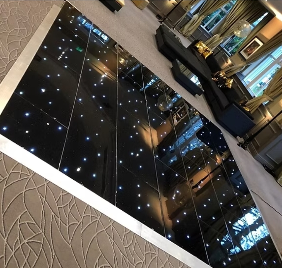 14ft black starlit dance floor system for sale